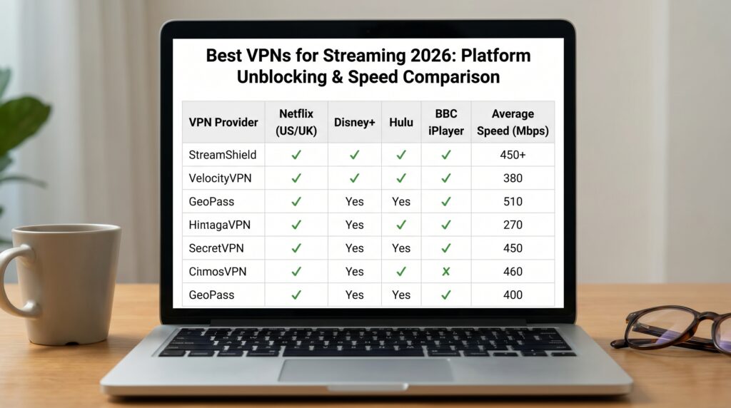 best VPN for streaming 2026 platform unblocking results speed comparison Apps Champ