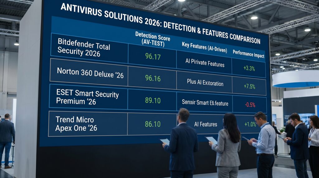 Kaspersky alternatives 2026 comparison table detection scores features Apps Champ